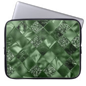 GREEN DIAMOND SHIMMER DIAMOND PATTERN LAPTOPSCHUTZHÜLLE (Vorderseite)