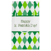 Green Diamond St. Patrick's Day Gift Bag Kleine Geschenktüte (Vorderseite)