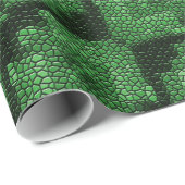 Green Diamonds Mosaik Tiles Wrapping Paper Geschenkpapier (Rolleneckpunkt)
