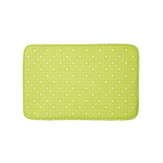 Green Diamonds Pattern Bath Mat Badematte (Vorderseite)