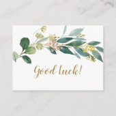 Green Diaper Beilage Karte (Rückseite)