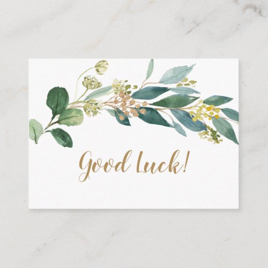 Green Diaper Beilage Karte (Rückseite)