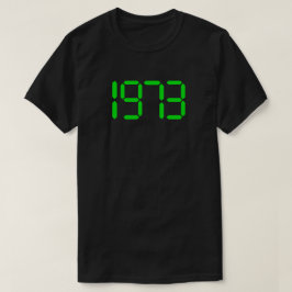Green Digital 1973 Abtreibungsrechte T - Shirt