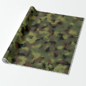 Green Digital Military Camo Geschenkpapier (Ungerollt)