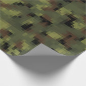 Green Digital Military Camo Geschenkpapier (Ecke)