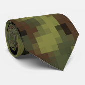 Green Digital Military Camo Krawatte (Gerollt)