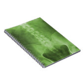 Green Digital X-Ray Art Notebook Notizblock (Rechte Seite)