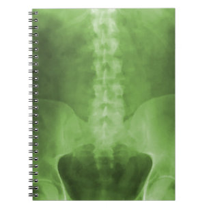 Green Digital X-Ray Art Notebook Notizblock