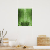 Green Digital X-Ray Art Print Poster (Küche)