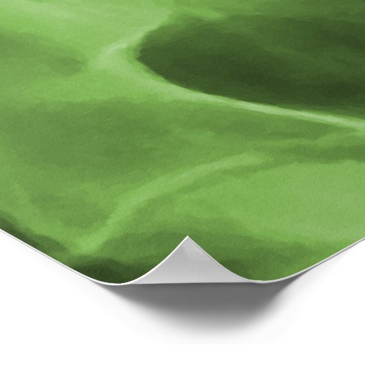 Green Digital X-Ray Art Print Poster (Ecke)