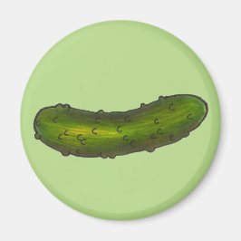 Green Dill Pickle Food Feinschmecker Pickles Küche Magnet