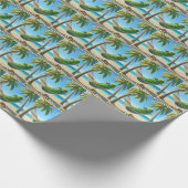 Green Dill Pickle in einer Hängematte Geschenkpapier (Ecke)