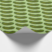 Green Dill Pickle Pickles Feinschmecker Print Kosh Geschenkpapier (Ecke)