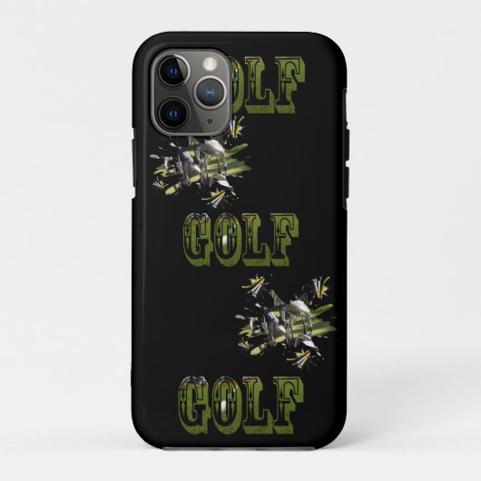 Green Dimensional Golf Picture Logo, Case-Mate iPhone Hülle (Rückseite)