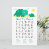 Green Dino Baby Shooter Word Search Game (Stehend Vorderseite)