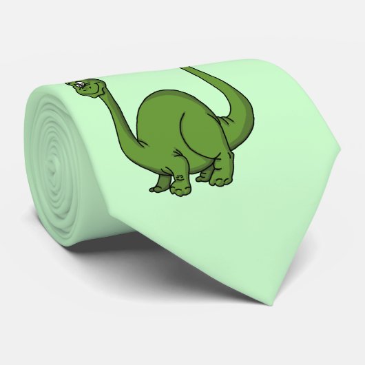 Green Dino Krawatte (Gerollt)