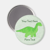 Green Dino Magnet (Vorderseite/Rückseite)