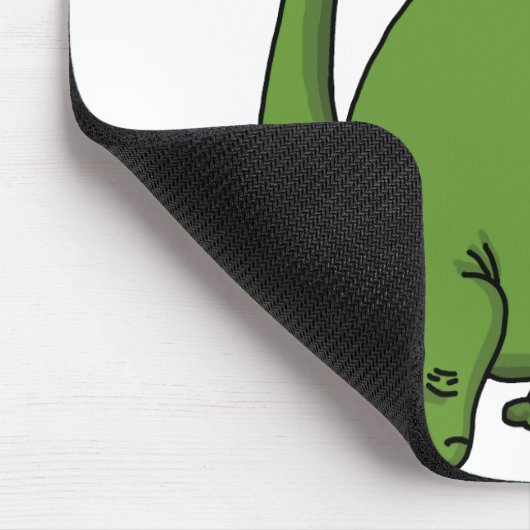 Green Dino Mousepad (Ecke)