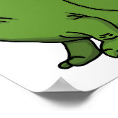 Green Dino Poster (Ecke)