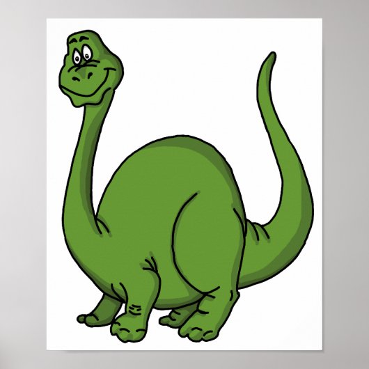 Green Dino Poster (Vorne)