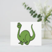 Green Dino Postkarte (Stehend Vorderseite)