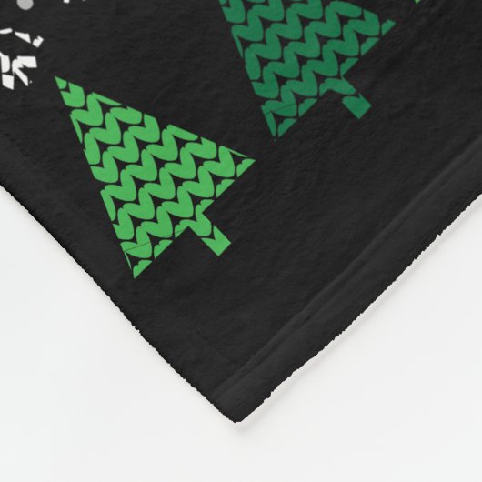 Green Dino Ugly Christmas Sweater Wildlife Series Fleecedecke (Ecke)