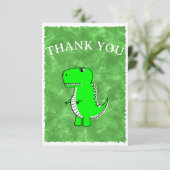 Green Dino Watercolor Babydusche Vorlage (Stehend Vorderseite)