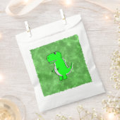 Green Dino Watercolor Kinderdusche Geschenktütchen (Ausgeschnitten)