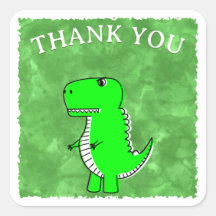 Green Dino Watercolor Kinderdusche