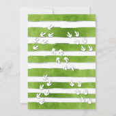 Green Dinosaur Boy Einladung (Rückseite)