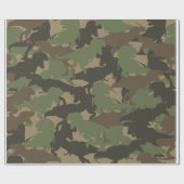 Green Dinosaur Camouflage Pattern Geschenk Geschenkpapier (Flach)