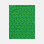 Green Dinosaur Christmas Fleece Blanket (Vorderseite)