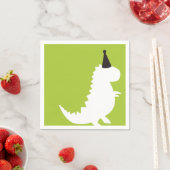 Green Dinosaur Geburtstagsthema Kinderdusche Serviette (Beispiel)