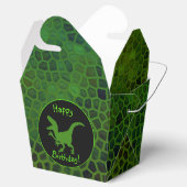 Green Dinosaur Hide Happy Birthday! Geschenkschachtel (Geöffnet)