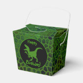 Green Dinosaur Hide Happy Birthday! Geschenkschachtel (Vorderseite)