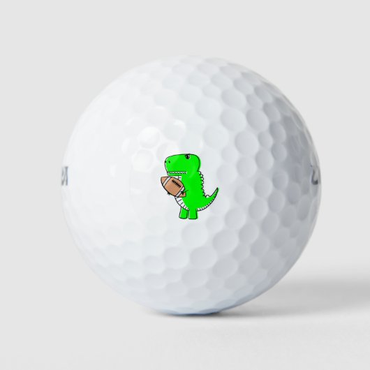 Green Dinosaur Lieben Football Golfball (Vorderseite)