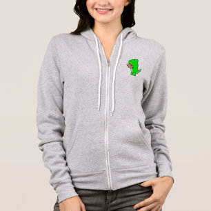 Green Dinosaur Lieben Football Hoodie