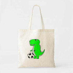 Green Dinosaur Lieben Fußball Tragetasche