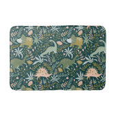 Green Dinosaur Muster Badematte (Vorderseite)