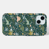 Green Dinosaur Muster Case-Mate iPhone Hülle (Rückseite (Horizontal))