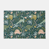 Green Dinosaur Muster Fußmatte (Vorderseite)