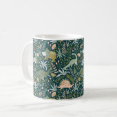Green Dinosaur Muster Kaffeetasse (Vorderseite Links)