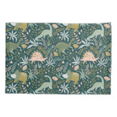 Green Dinosaur Muster Kissenbezug (Rückseite-Links)