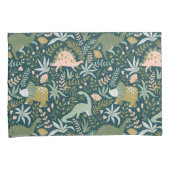 Green Dinosaur Muster Kissenbezug (Vorderseite-Rechts)