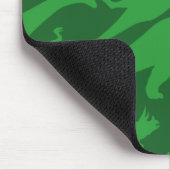 Green Dinosaur Muster Mousepad (Ecke)