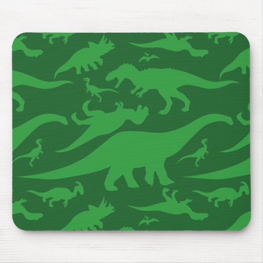 Green Dinosaur Muster Mousepad (Vorne)