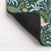 Green Dinosaur Muster Mousepad (Ecke)