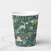 Green Dinosaur Muster Pappbecher (Links)