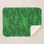 Green Dinosaur Muster Sherpadecke (Vorderseite (Horizontal))