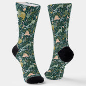 Green Dinosaur Muster Socken (Gewinkelt)